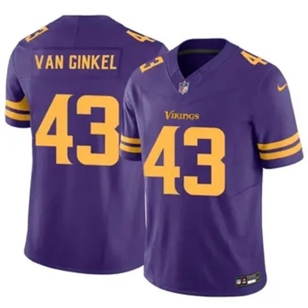 Mens Kids Youths  Andrew Van Ginkel Color Rush Purple Stitched Jersey